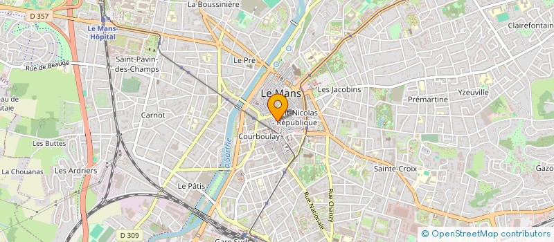 localisation de l'entreprise MADAME ISABELLE HERVE à LE MANS