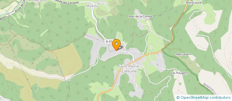 localisation de l'entreprise MADAME ISABELLE HERVE  SAINT-PIERRE-LAFEUILLE