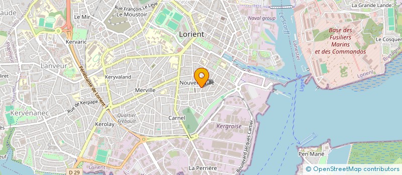 localisation de l'entreprise MADAME ISABELLE HERVIEUX à LORIENT