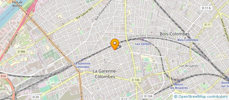 localisation de l'entreprise MADAME ISABELLE HERVOUET à LA GARENNE-COLOMBES