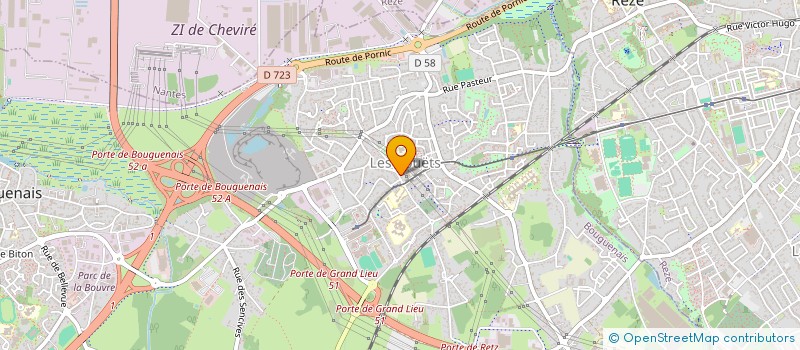 localisation de l'entreprise MADAME ISABELLE HIDOUX  BOUGUENAIS