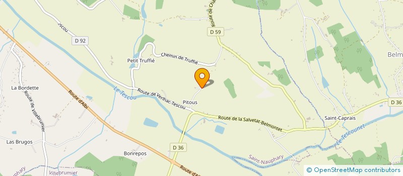 localisation de l'entreprise MADAME ISABELLE HINARD  SAINT-NAUPHARY