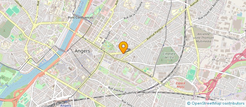localisation de l'entreprise MADAME ISABELLE HOCDE à ANGERS