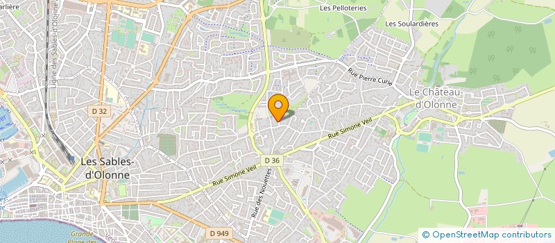 localisation de l'entreprise MADAME ISABELLE HOFFMANN  LES SABLES D'OLONNE