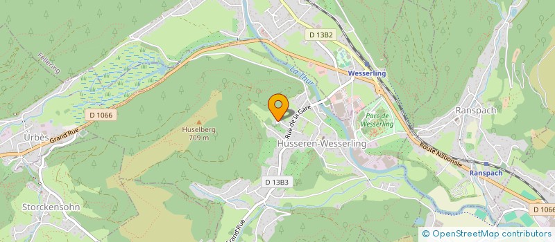 localisation de l'entreprise MADAME ISABELLE HOFSTETTER  HUSSEREN-WESSERLING