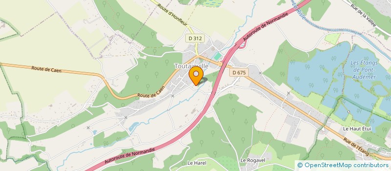 localisation de l'entreprise MADAME ISABELLE HOMO  TOUTAINVILLE