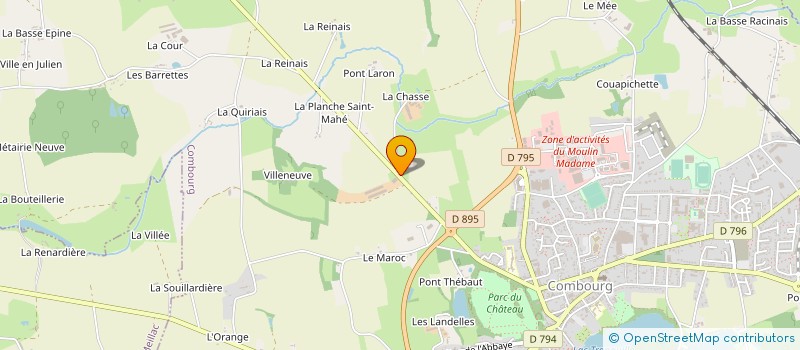 localisation de l'entreprise MADAME ISABELLE HORVAIS  COMBOURG