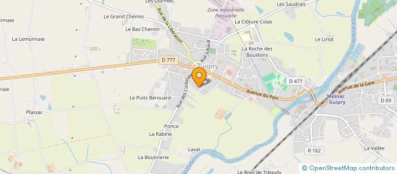 localisation de l'entreprise MADAME ISABELLE HOUDART à GUIPRY-MESSAC