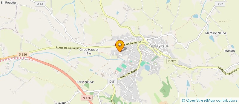 localisation de l'entreprise MADAME ISABELLE HOULIEZ  PUYLAURENS