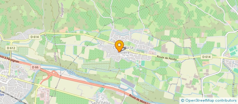 localisation de l'entreprise MADAME ISABELLE HOURDE  CORNEILLA-LA-RIVIERE