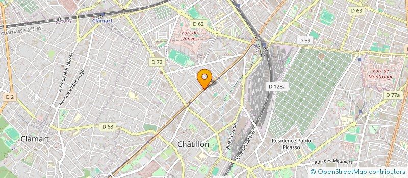 localisation de l'entreprise MADAME ISABELLE HOUVET  CHATILLON