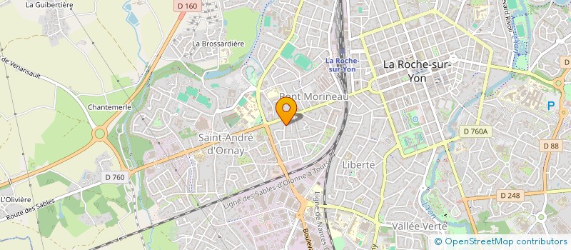 localisation de l'entreprise MADAME ISABELLE HUBERT-MAGRI à LA ROCHE-SUR-YON