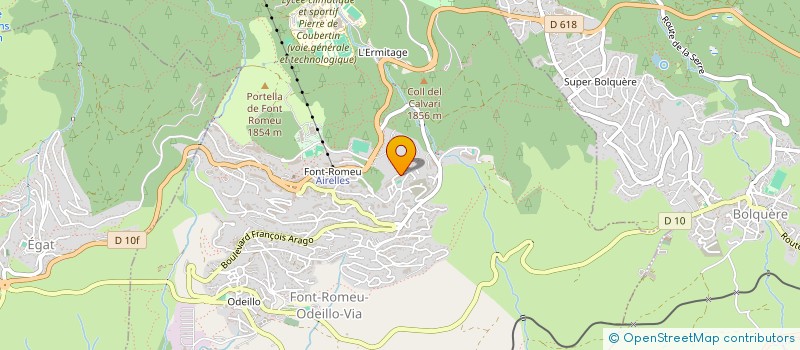 localisation de l'entreprise MADAME ISABELLE HUC  FONT-ROMEU-ODEILLO-VIA