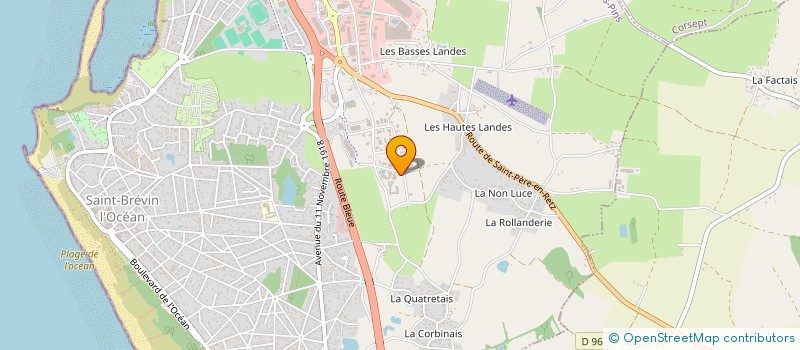 localisation de l'entreprise MADAME ISABELLE HUET à SAINT-BREVIN-LES-PINS