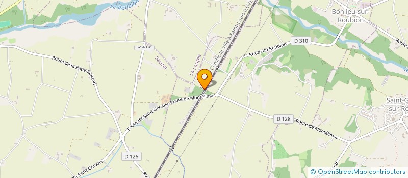 localisation de l'entreprise MADAME ISABELLE HUET  LA BATIE-ROLLAND