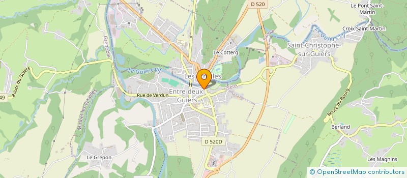 localisation de l'entreprise MADAME ISABELLE HUMBERT-LABEAUMAZ  ENTRE-DEUX-GUIERS