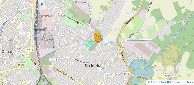 localisation de l'entreprise MADAME ISABELLE HUON  SIN-LE-NOBLE