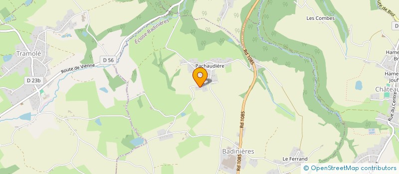 localisation de l'entreprise MADAME ISABELLE HUOT  ECLOSE-BADINIERES