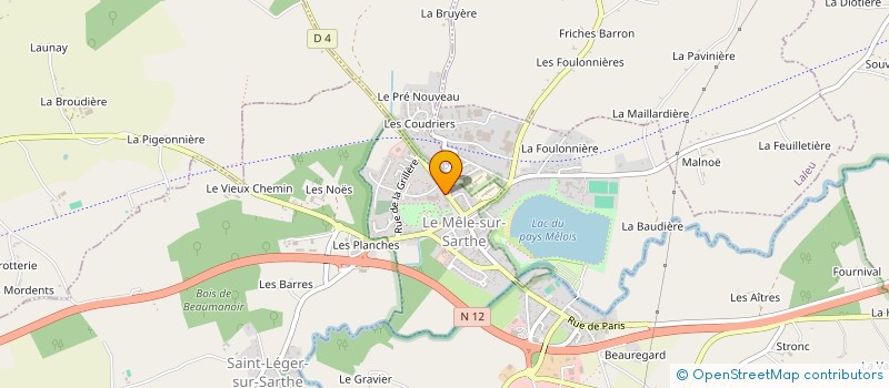 localisation de l'entreprise MADAME ISABELLE HUREL à LE MELE-SUR-SARTHE