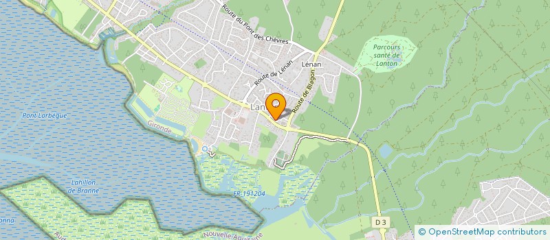 localisation de l'entreprise MADAME ISABELLE IMPERATORI  LANTON