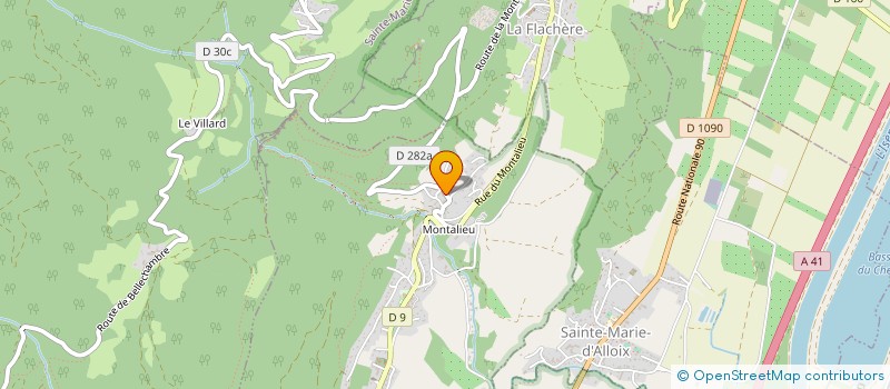 localisation de l'entreprise MADAME ISABELLE ISABELLE BARBASSAT  SAINT-VINCENT-DE-MERCUZE