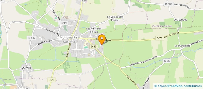 localisation de l'entreprise MADAME ISABELLE JACOB  MONTMARTIN-SUR-MER