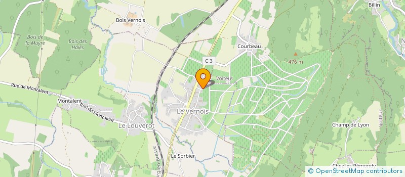 localisation de l'entreprise MADAME ISABELLE JACQUELOT  LONS-LE-SAUNIER