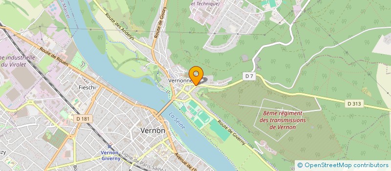 localisation de l'entreprise MADAME ISABELLE JACQUET à VERNON