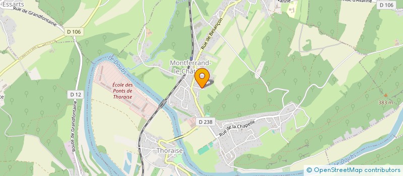 localisation de l'entreprise MADAME ISABELLE JACQUINOT  MONTFERRAND-LE-CHATEAU