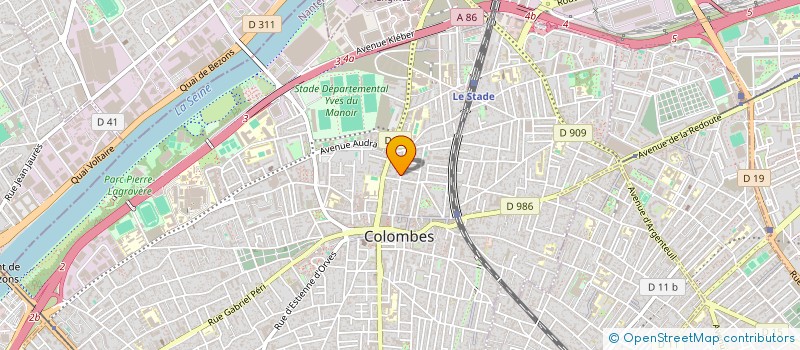 localisation de l'entreprise MADAME ISABELLE JACQUOT à COLOMBES