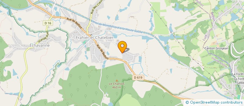 localisation de l'entreprise MADAME ISABELLE JACQUOT  FRAHIER-ET-CHATEBIER