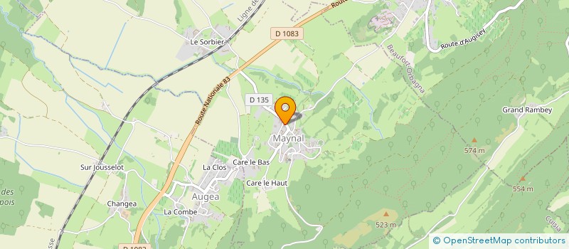 localisation de l'entreprise MADAME ISABELLE JAMET  MAYNAL