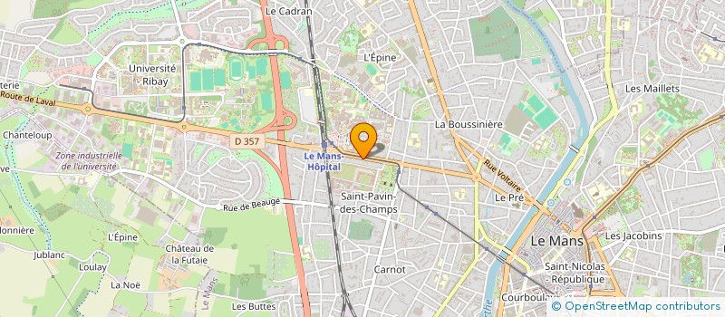 localisation de l'entreprise MADAME ISABELLE JAMIN  LE MANS