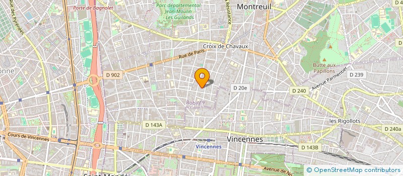 localisation de l'entreprise MADAME ISABELLE JARDIN à MONTREUIL
