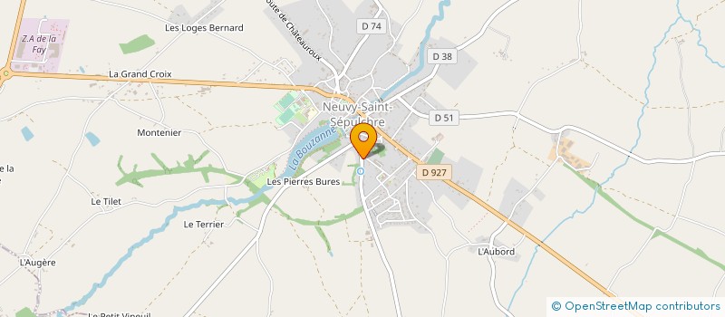 localisation de l'entreprise MADAME ISABELLE JARRAUD à NEUVY-SAINT-SEPULCHRE