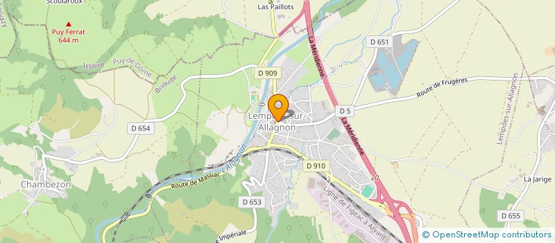 localisation de l'entreprise MADAME ISABELLE JARREAU  LEMPDES-SUR-ALLAGNON