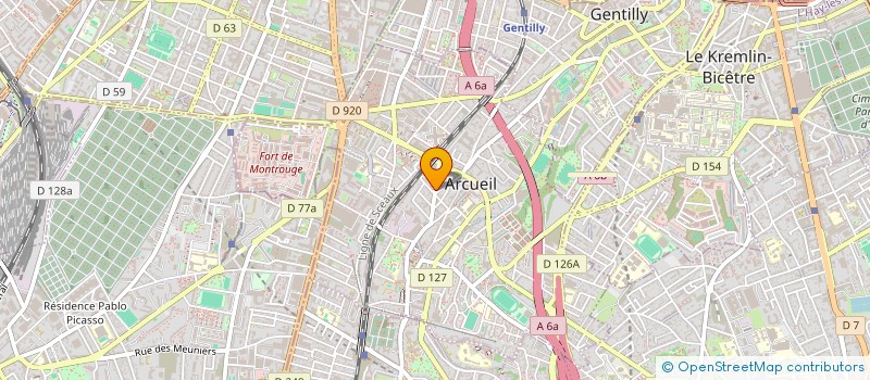 localisation de l'entreprise MADAME ISABELLE JARRIGE à ARCUEIL