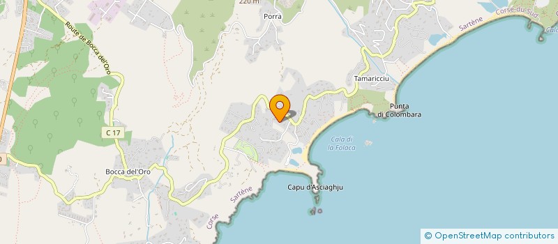 localisation de l'entreprise MADAME ISABELLE JARRY à PORTO-VECCHIO