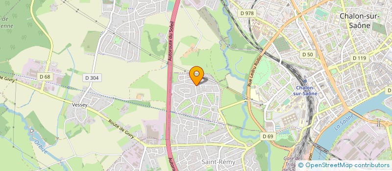 localisation de l'entreprise MADAME ISABELLE JASMIN  CHALON-SUR-SAONE