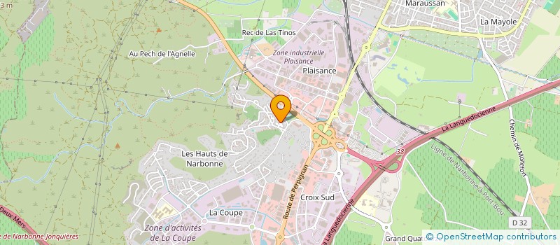 localisation de l'entreprise MADAME ISABELLE JASPART  NARBONNE