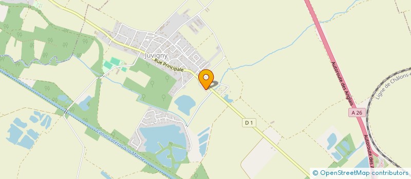 localisation de l'entreprise MADAME ISABELLE JEANDOT  JUVIGNY