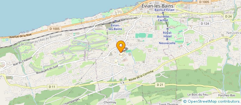 localisation de l'entreprise MADAME ISABELLE JEANDOT à EVIAN-LES-BAINS