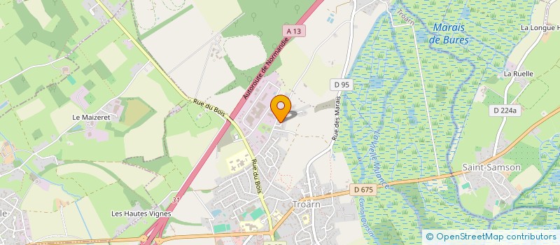 localisation de l'entreprise MADAME ISABELLE JEANNE  TROARN