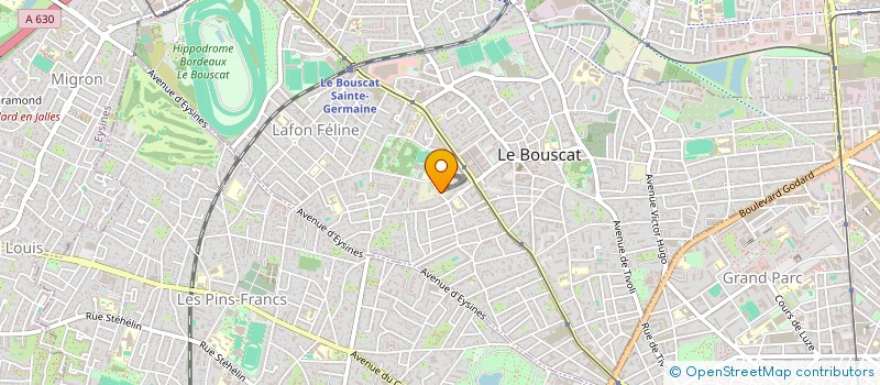 localisation de l'entreprise MADAME ISABELLE JEANNE  LE BOUSCAT