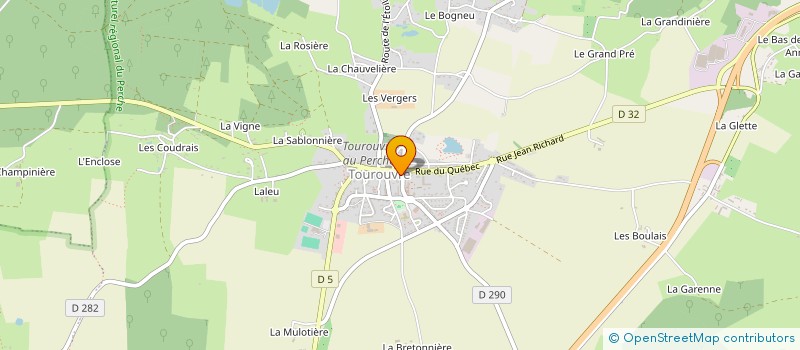 localisation de l'entreprise MADAME ISABELLE JEANNES à TOUROUVRE AU PERCHE