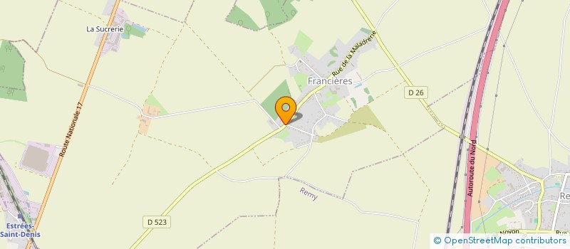 localisation de l'entreprise MADAME ISABELLE JEANNIN  FRANCIERES