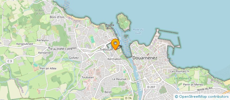 localisation de l'entreprise MADAME ISABELLE JOLIVET  DOUARNENEZ