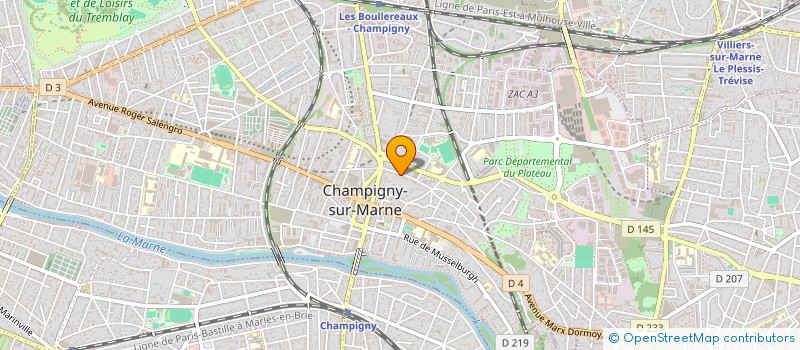 localisation de l'entreprise MADAME ISABELLE JONES à CHAMPIGNY-SUR-MARNE