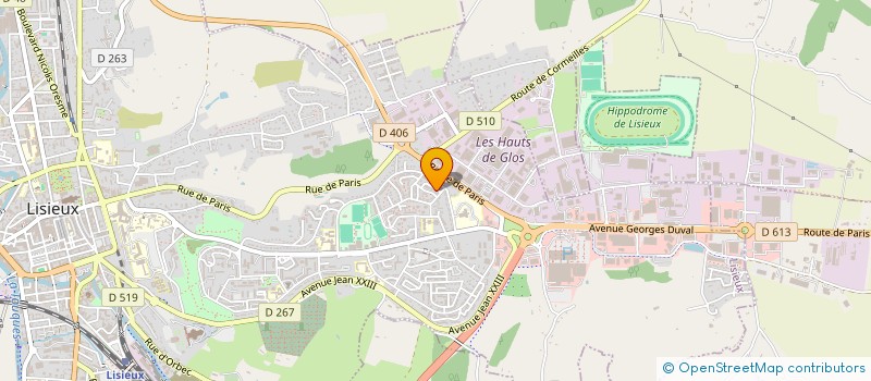 localisation de l'entreprise MADAME ISABELLE JOSEPH  LISIEUX