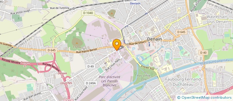 localisation de l'entreprise MADAME ISABELLE JOSSE à DENAIN